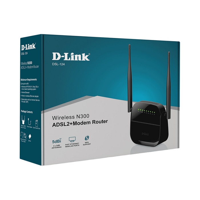 مودم روتر دی-لینک مدل DSL-124 New Version 2022 — تصویر ۲