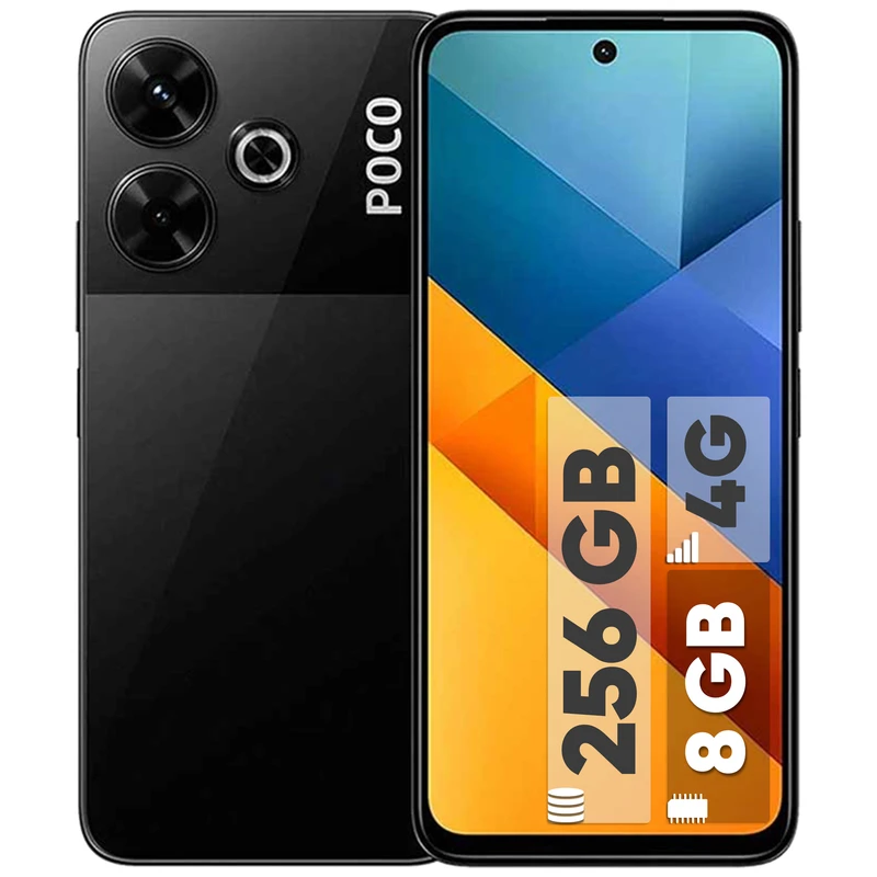 گوشی موبایل شیائومی مدل Poco M6 4G دو سیم کارت ظرفیت 256 گیگابایت و رم 8 گیگابایت — تصویر ۸