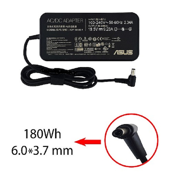 شارژر لپ تاپ ایسوس 20V 9.23A سوزن دار
