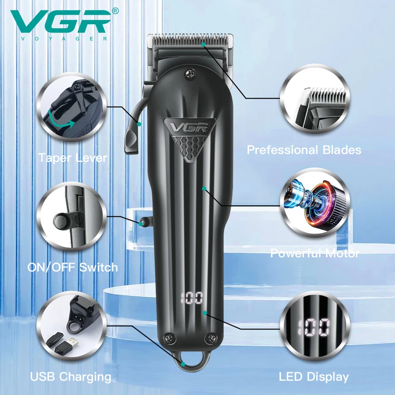 ماشین اصلاح موی سر و صورت وی جی ار مدل V-282 — تصویر ۷