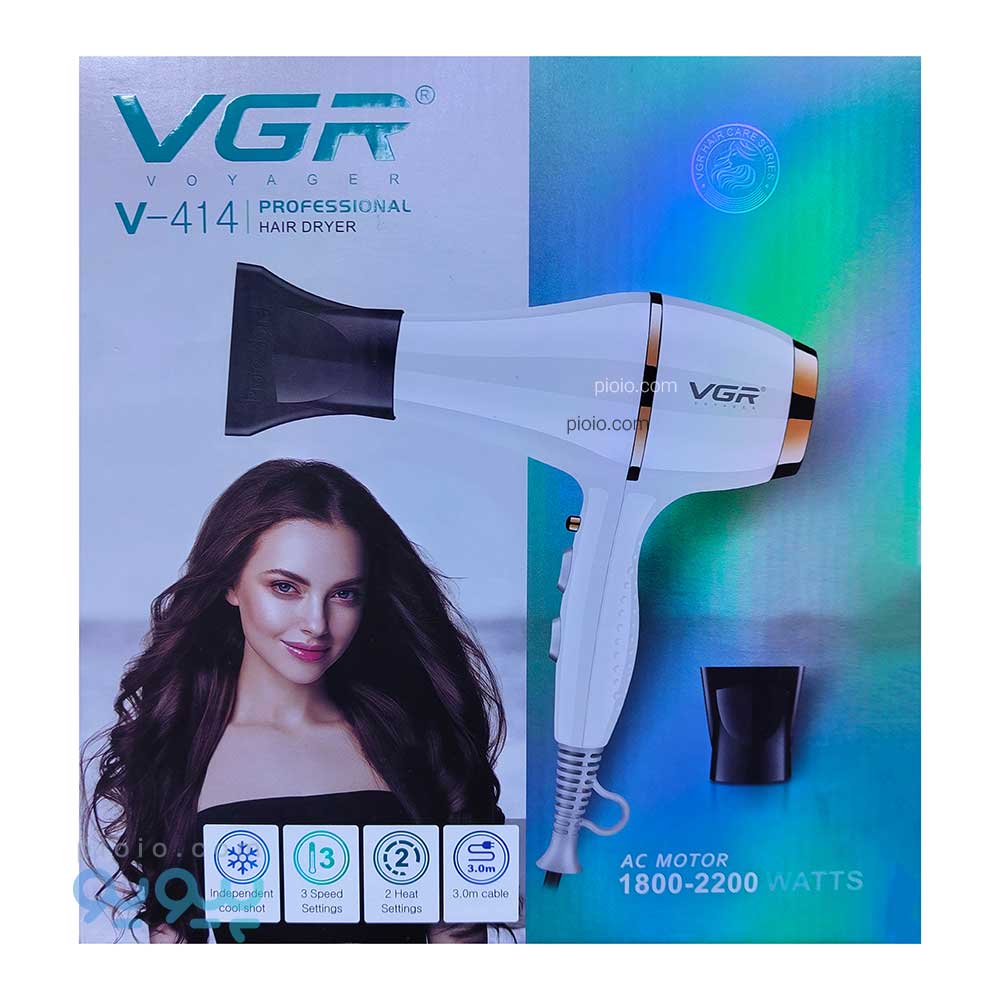 سشوار حرفه ای وی جی ار مدل V-414 — تصویر ۸
