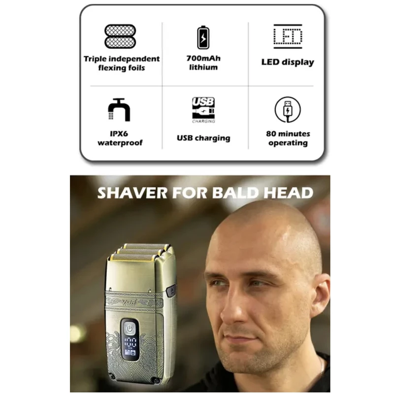 ماشین اصلاح موی سر و صورت وی جی ار مدل V-335 — تصویر ۴