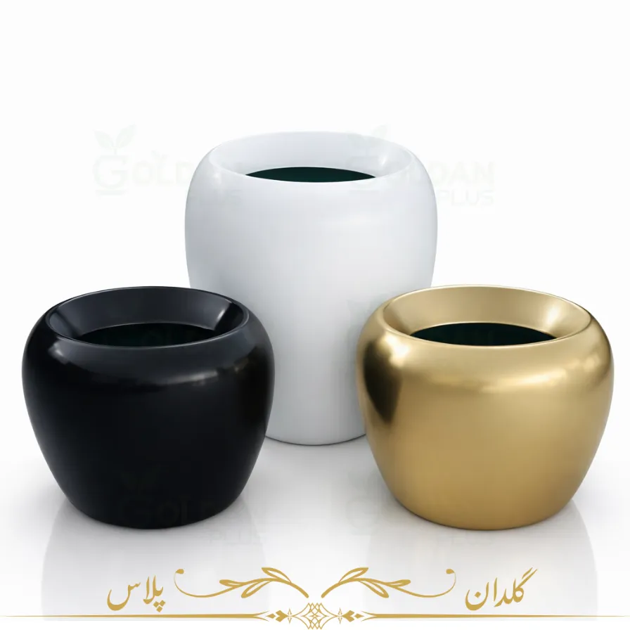 گلدان فایبرگلاس بزرگ مدرن – مدل اپل