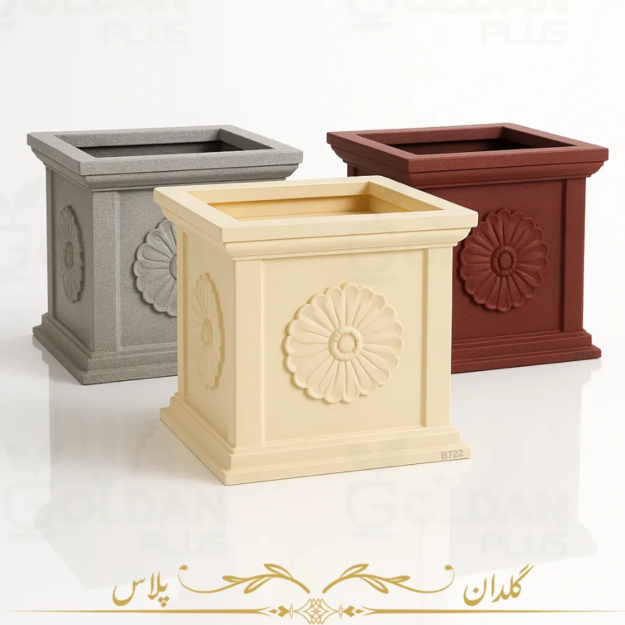 گلدان پلی اتیلینی سایز بزرگ B722