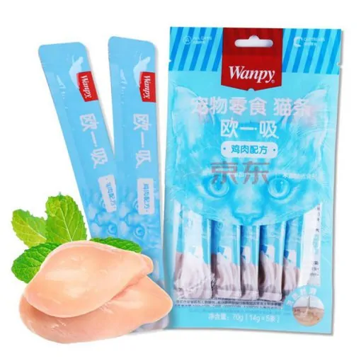 بستنی گربه ونپی با طعم گوشت مرغ Wanpy Treat Chicken وزن 14 گرم — تصویر ۲