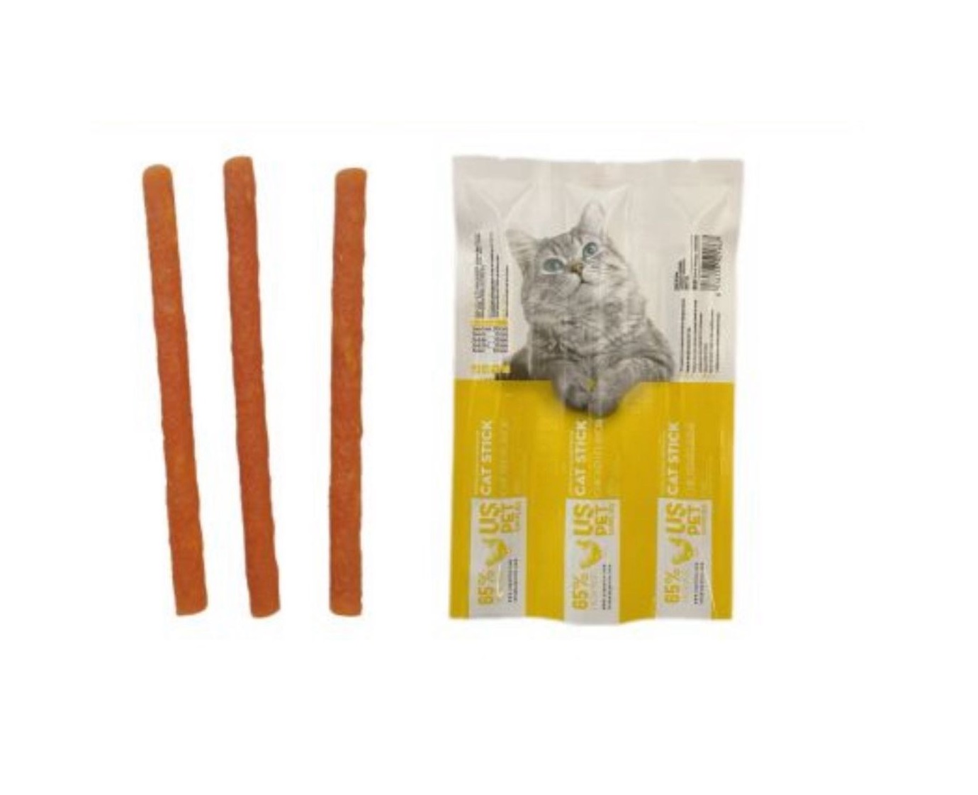 تشویقی مدادی گربه برند یو اس پت US PET طعم مرغ — تصویر ۳