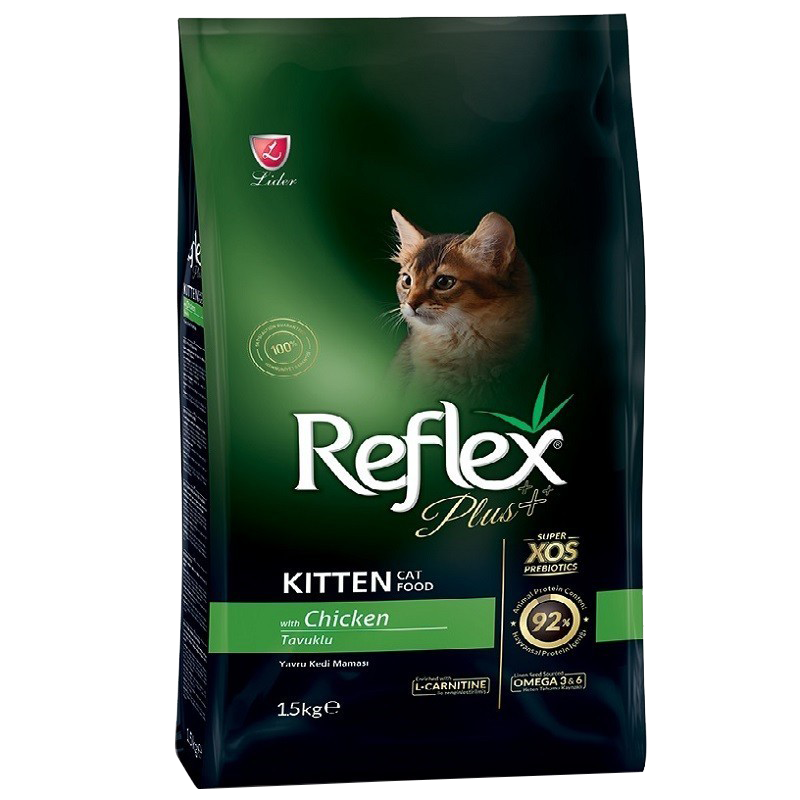 غذای خشک بچه گربه با طعم مرغ رفلکس پلاس Reflex Plus Kitten Chicken وزن 1.5 کیلوگرم
