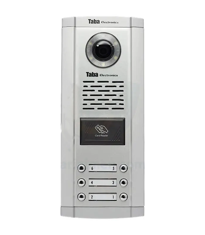 پنل آیفون تصویری 6 واحدی سهند کارتخوان تابا TVD-1860