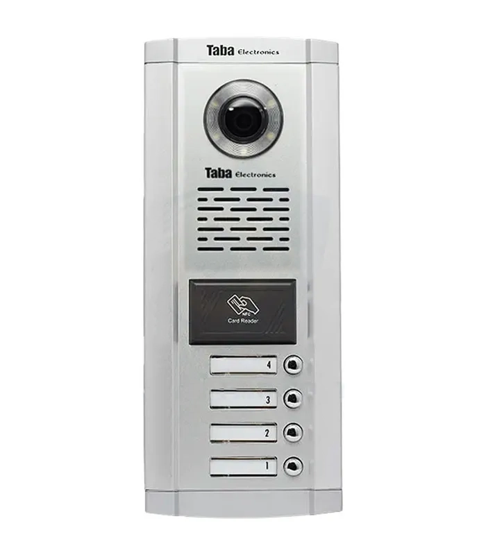 پنل آیفون تصویری 4 واحدی سهند کارتخوان تابا TVD-1860