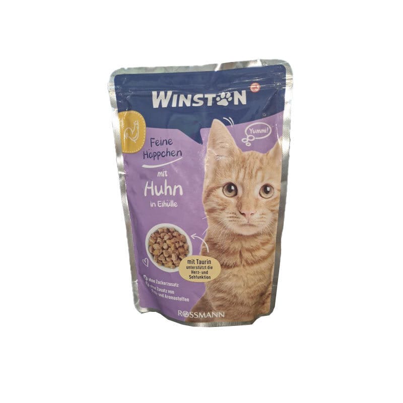 پوچ گربه وینستون با طعم مرغ و تخم مرغ Winston Chicken In Egg Shell وزن 100 گرم — تصویر ۳