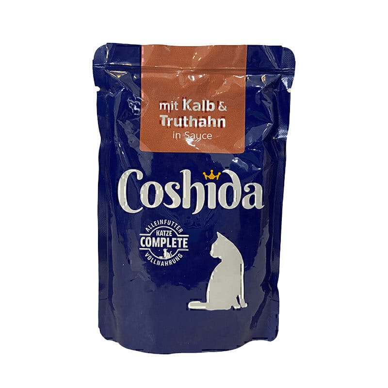 پوچ گربه کوشیدا طعم گوشت گوساله و بوقلمون Coshida Pouch Veal &Turkey وزن 100 گرم — تصویر ۲