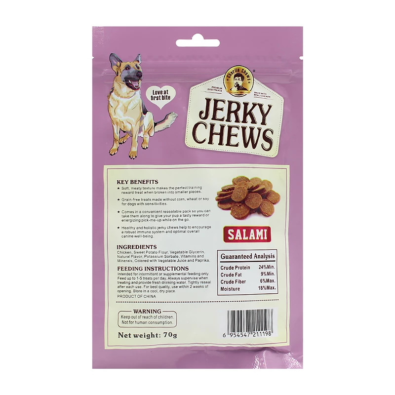 تشویقی سگ مدل مدادی با طعم سالامی جرکی چیوز (JERKY CHEWS) — تصویر ۳