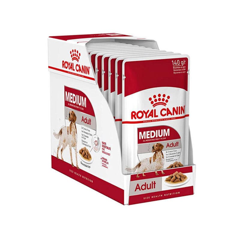 پوچ سگ بالغ نژاد متوسط رویال کنین Royal Canin Medium Adult وزن 140 گرم — تصویر ۶