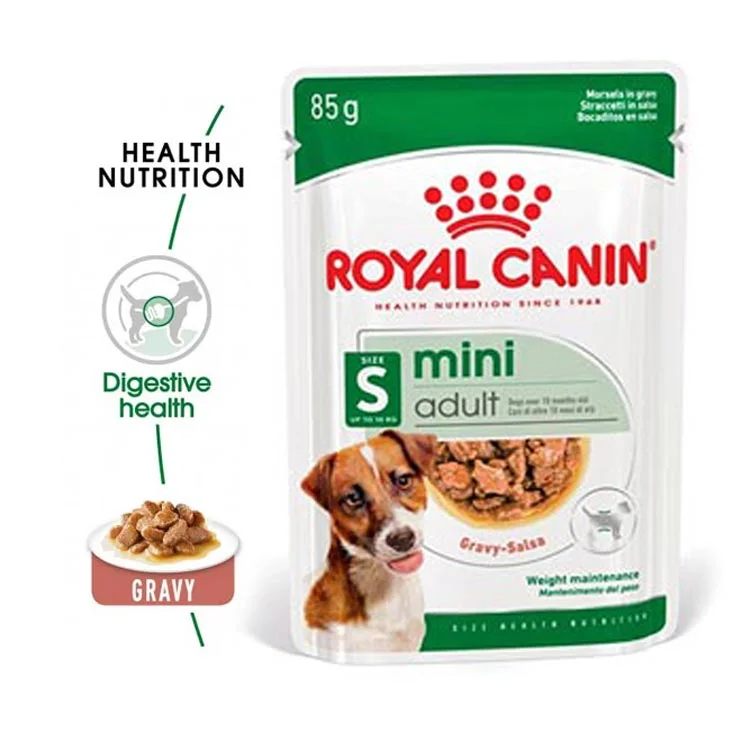 پوچ سگ نژاد کوچک رویال کنین Royal Canin Mini Adult وزن ۸۵ گرم — تصویر ۵