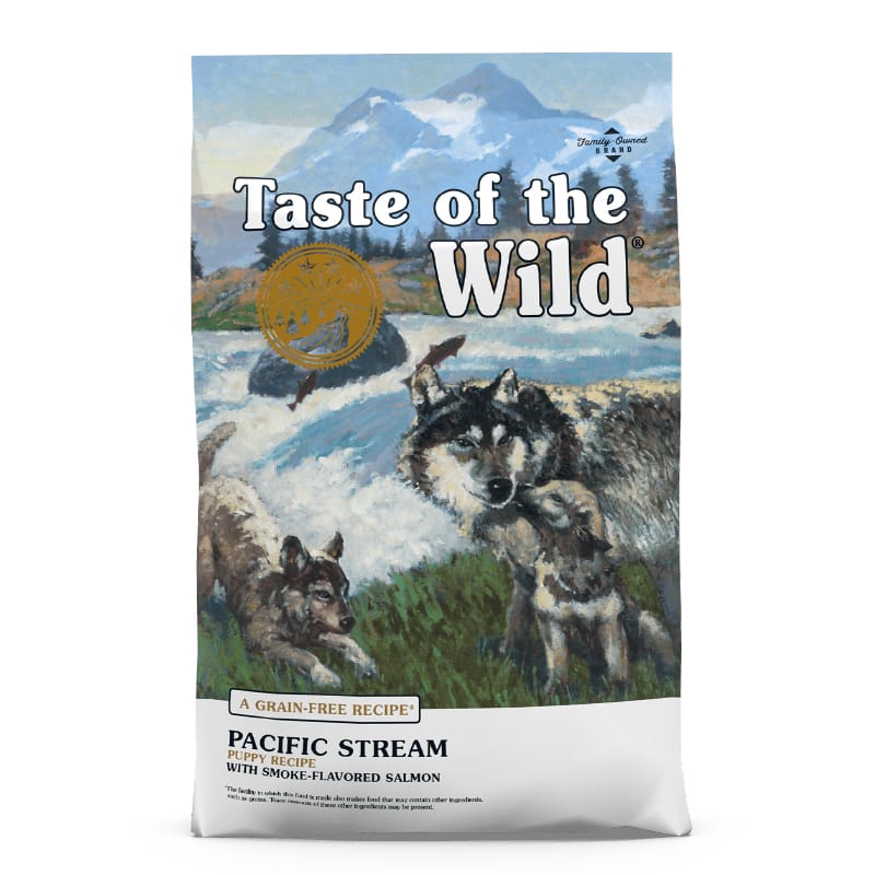 غذای خشک توله سگ تیست آف د وایلد با طعم ماهی سالمون دودی Taste Of The Wild Dog Food Pacific Stream Puppy Recipe وزن 12.2 کیلوگرم