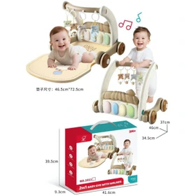 واکر و تشک بازی 2in1baby gym with walker