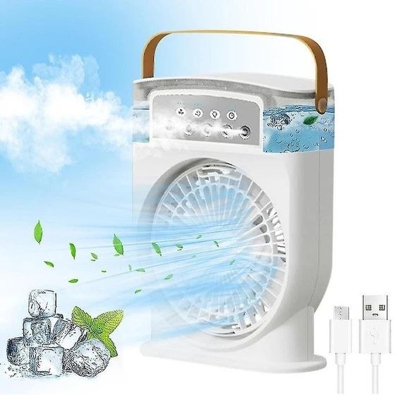 پنکه شارژی مدل Mini Portable Cooling Fan ظرفیت 1500 میلی‌آمپر ساعت – مشکی — تصویر ۳