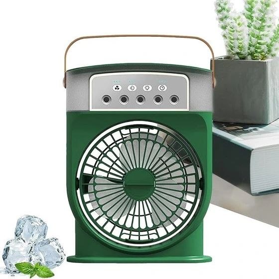 پنکه شارژی مدل Mini Portable Cooling Fan ظرفیت 1500 میلی‌آمپر ساعت – مشکی — تصویر ۴