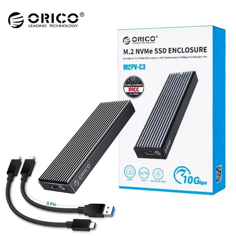 باکس اس‌اس‌دی M.2 NVMe اوریکو ORICO USB 3.1 Gen 2 — تصویر ۲