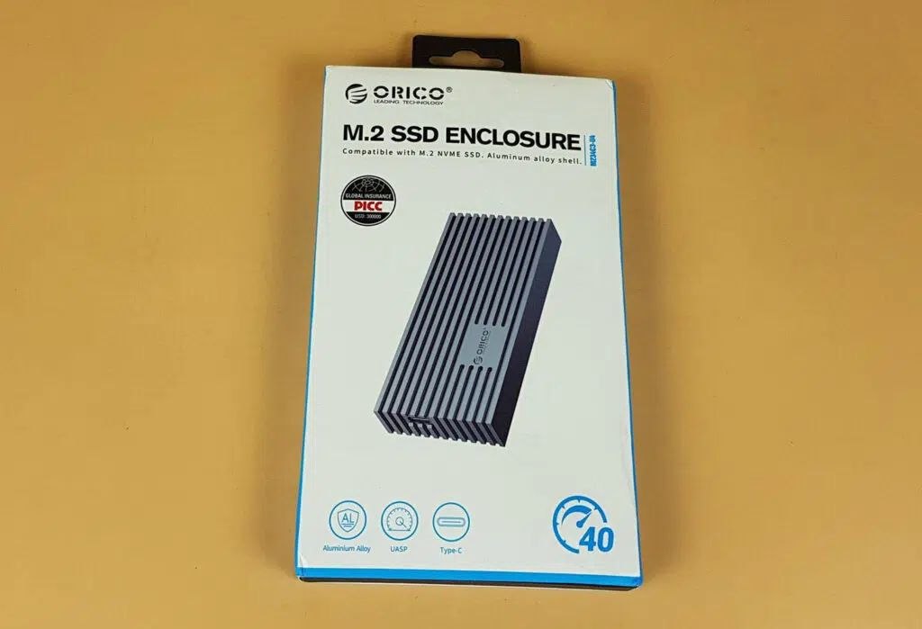 باکس اس‌اس‌دی M.2 NVMe اوریکو ORICO USB 3.1 Gen 2 — تصویر ۴
