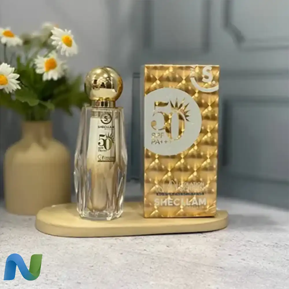 ضد آفتاب و پرایمر طرح شیگلم مدل Sun Isolation Screen طلایی — تصویر ۳