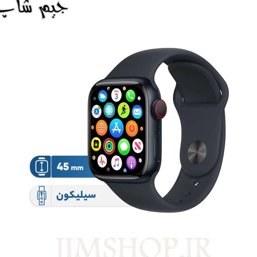 ساعت هوشمند 46mm طرح اپل واچ KEQIWEAR مدل KW90 max (همراه با 3 بند)