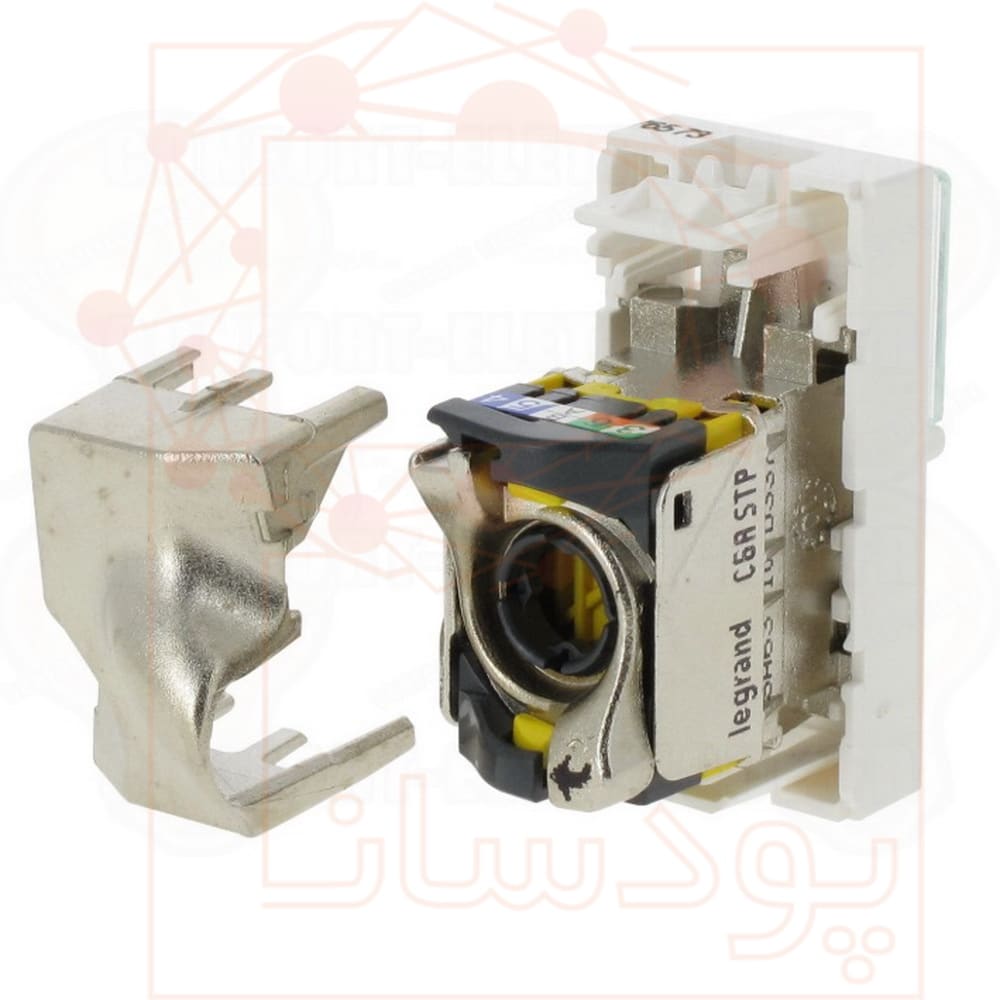 کیستون شبکه لگراند CAT6a STP باریک یک ماژول — تصویر ۵