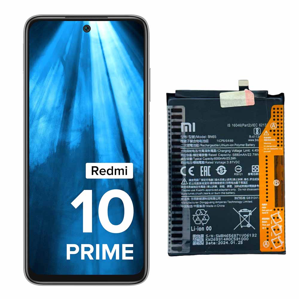 باتری اصلی گوشی ردمی 10 پرایم 2022 شیائومی Redmi 10 Prime 2022 BN65 — تصویر ۵