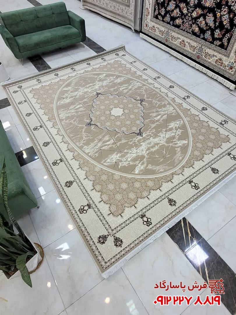 طرح دیلا فرش نسکافه ای وینتیج 1200 شانه