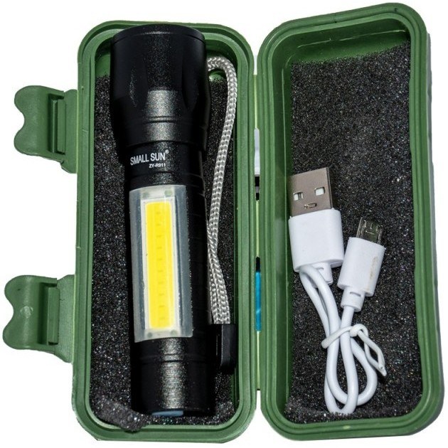 چراغ قوه اسمال سان مدل ZY-R911 نوع دستی با نور مهتابی — تصویر ۴
