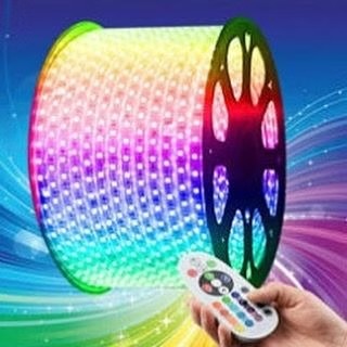 ریسه شلنگی RGB مدل ۵۰۵۰ ظرفیت ۱۰۰ متر با ریموت کنترلی — تصویر ۳