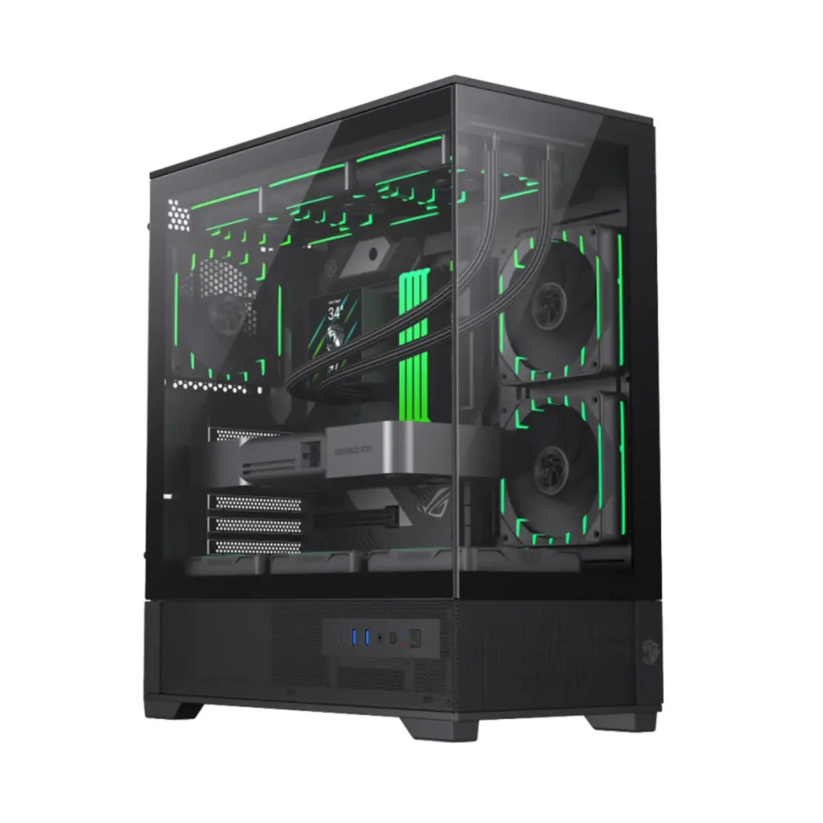 کیس کامپیوتر گیم مکس VISTA 2 AB BLACK — تصویر ۲