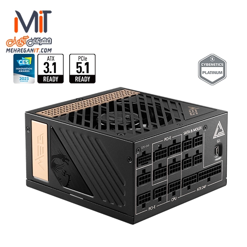 پاور کامپیوتر 1300 وات تمام ماژولار ام اس آی مدل MEG Ai1300P PCIE5 — تصویر ۳
