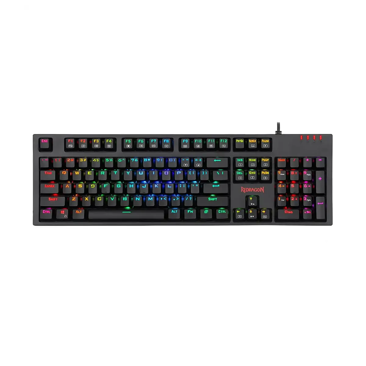 کیبرد با سیم رددراگون Redragon AMSA K592 RGB-RPO WRD — تصویر ۲