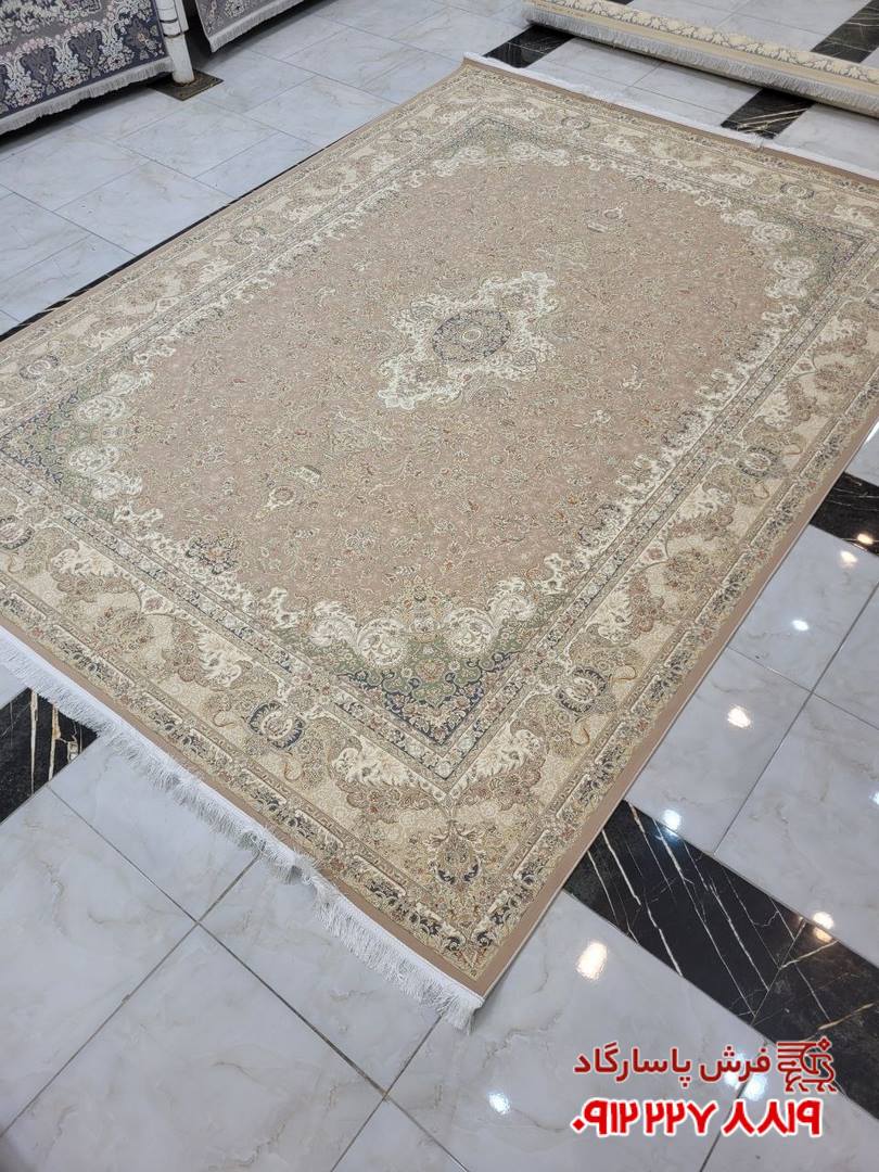 فرش تبریز 1500 شانه نسکافه ای جدید