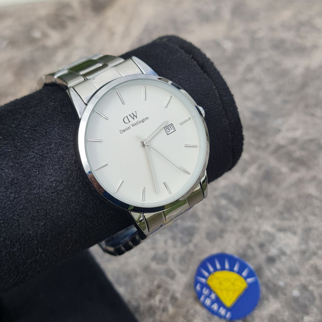 ساعت مردانه DW کد 5911 نقره ای صفحه سفید