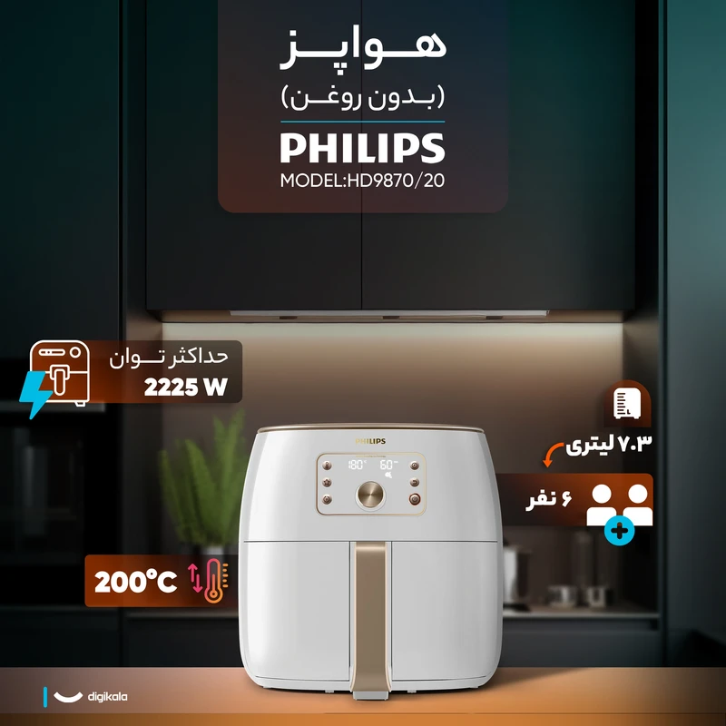 سرخ کن فیلیپس Philips کد HD9870 — تصویر ۴