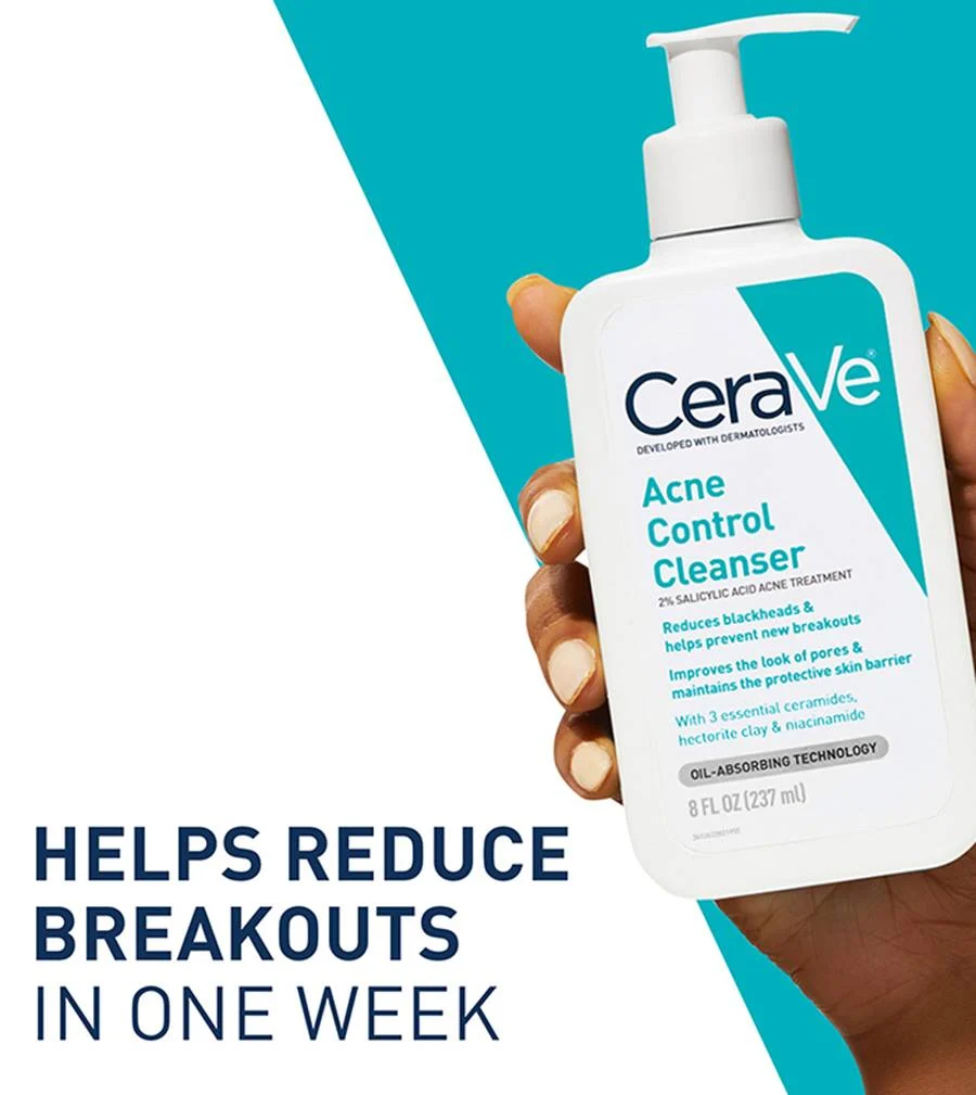 ژل شستشو ضد جوش و آکنه سراوی CeraVe Acne Control — تصویر ۵