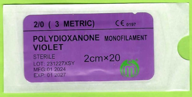 نخ امبدینگ PDO سایز 2/0 کات شده