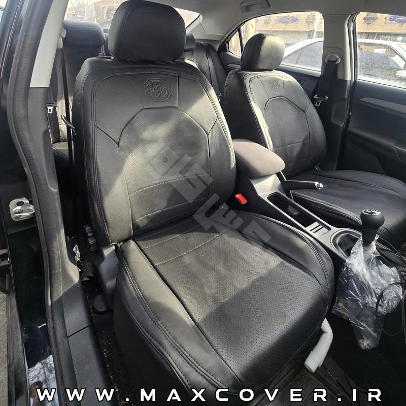 روکش صندلی MG360 چرم مشکی — تصویر ۲