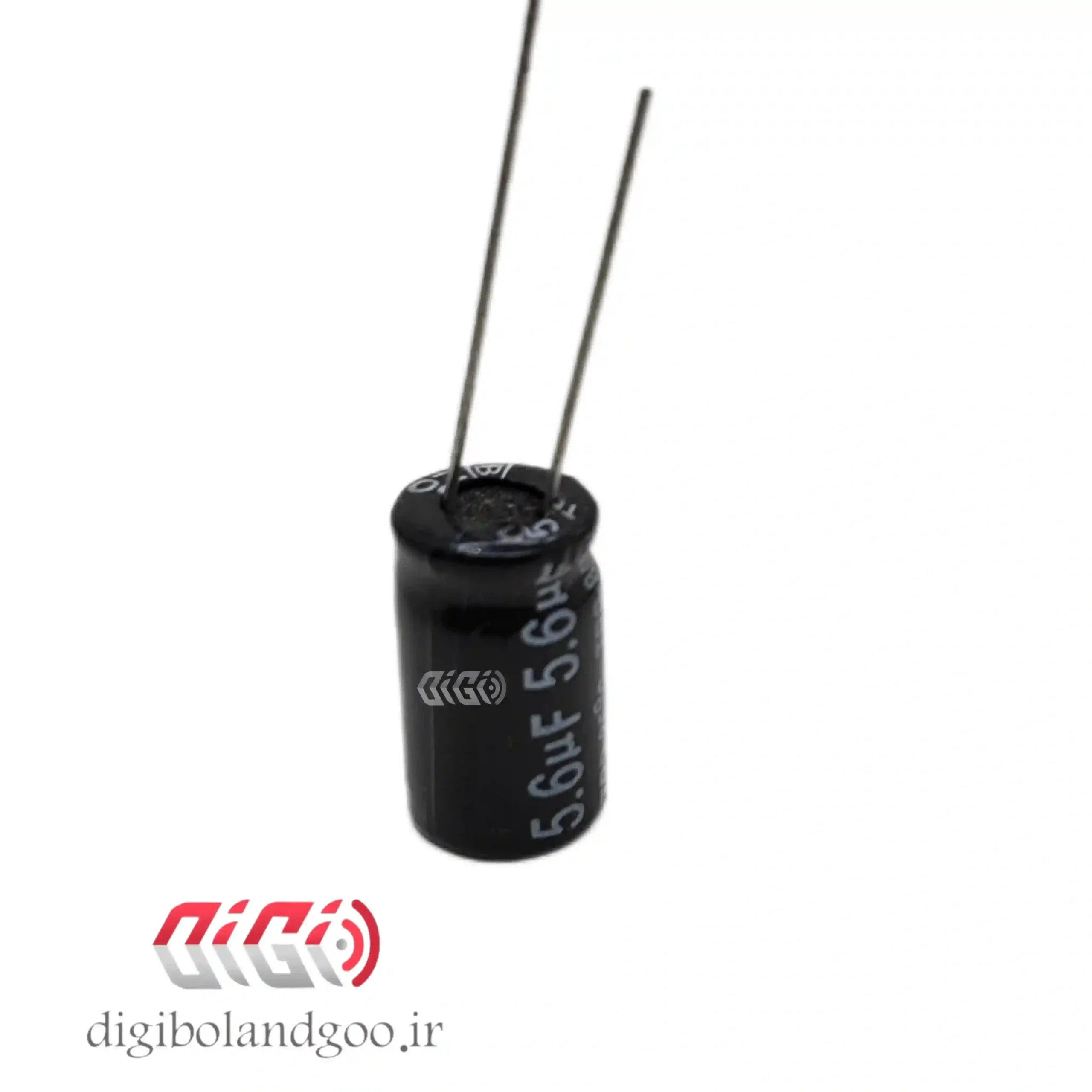 خازن بی پلار 5.6 میکرو فاراد فابریک 6975 مشکی — تصویر ۲
