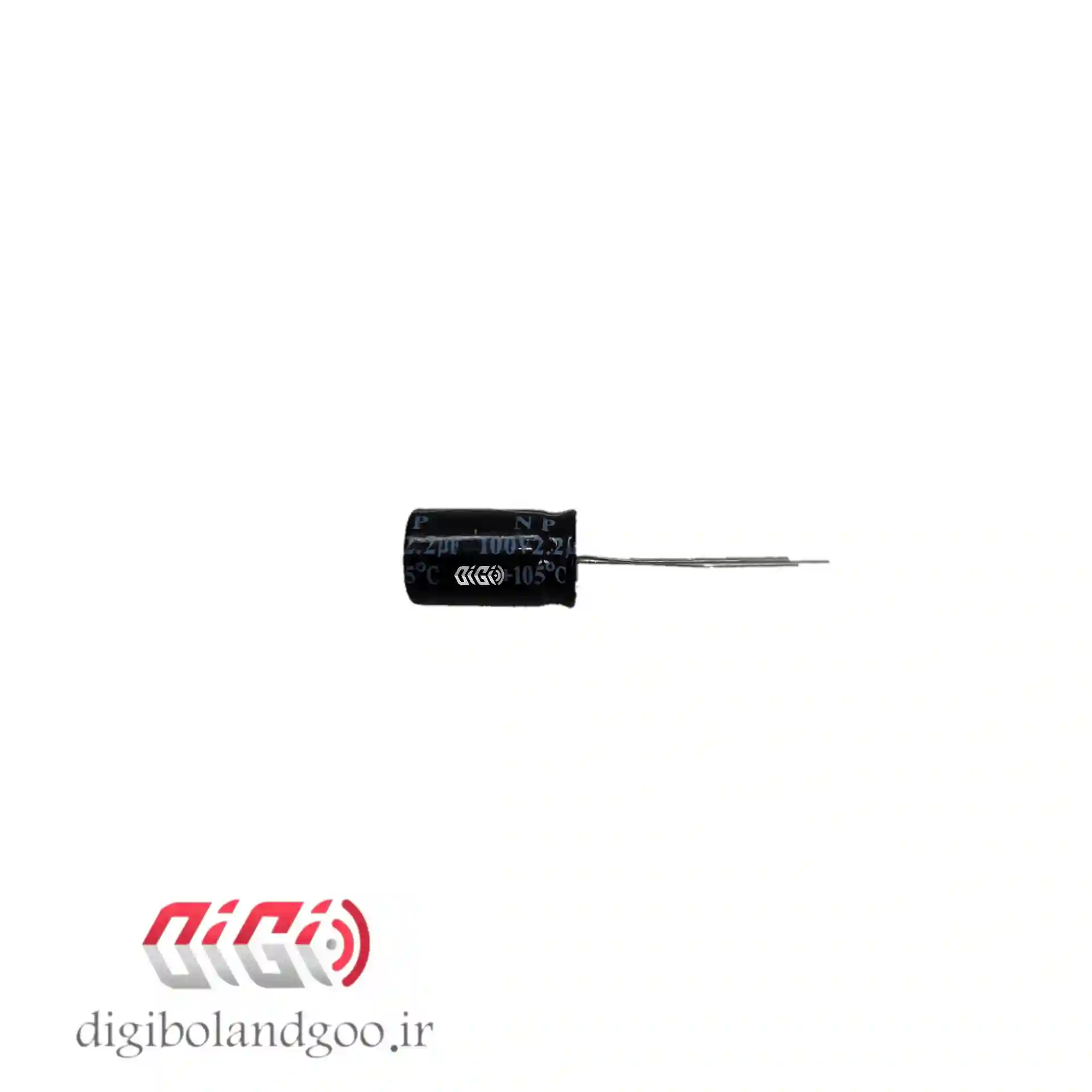 خازن بی پلار 2.2 میکرو فاراد فابریک 718 مشکی