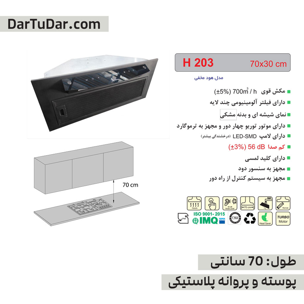هود مخفی مدل H203 اخوان — تصویر ۳