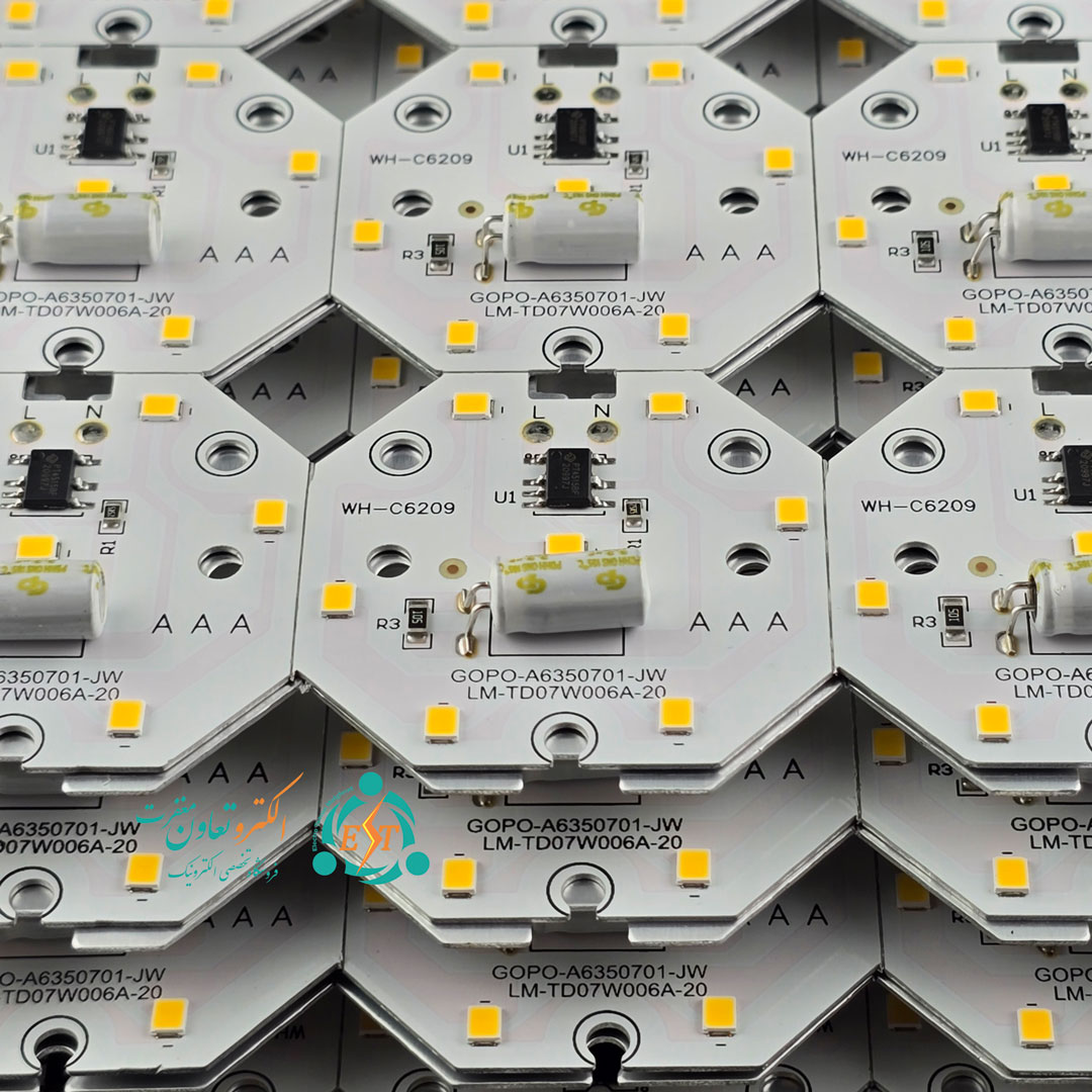 چیپ ال ای دی 7 وات 220 ولت پنلی رنگ نچرال خازن‌دار — تصویر ۶