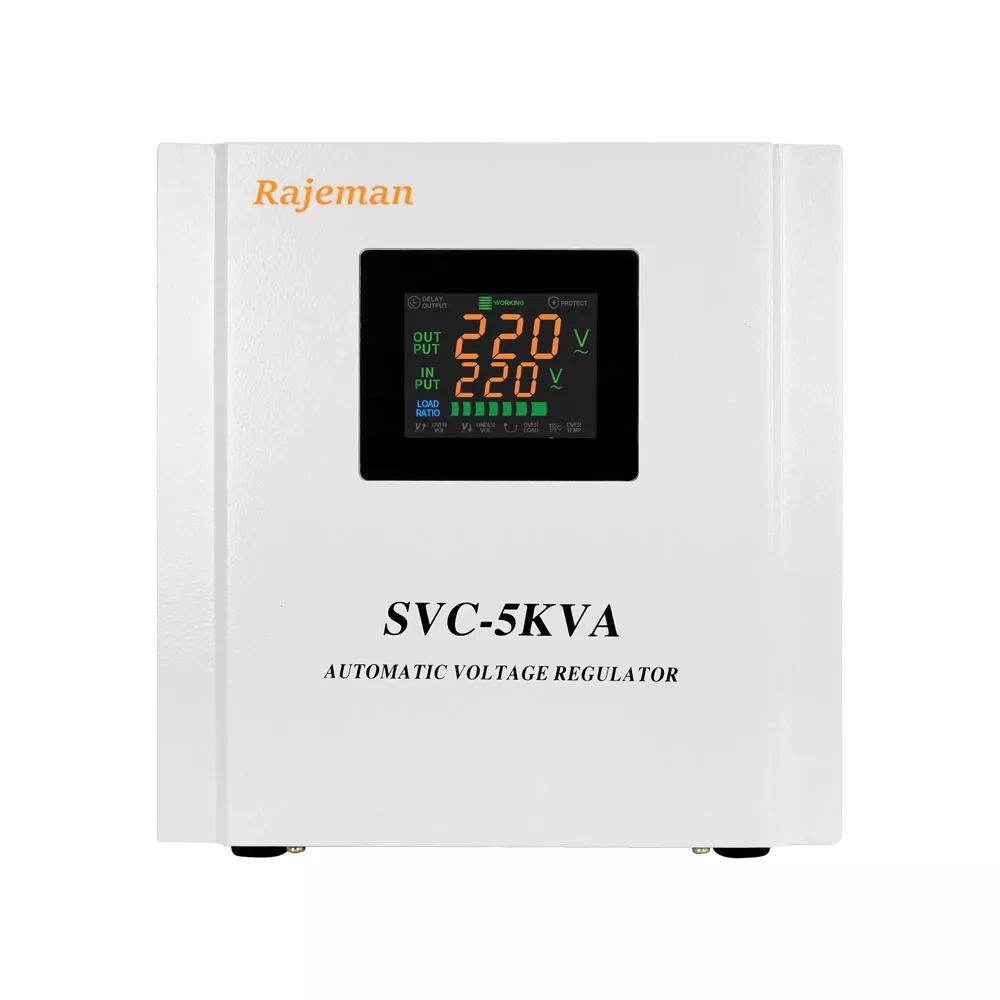 استابلایزر راژمان تکفاز 5KVA سروو موتوری مدل (SVC-5KVA) — تصویر ۴