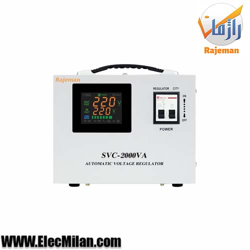 استابلایزر راژمان تکفاز 2KVA سروو موتوری مدل (SVC-2KVA) — تصویر ۲
