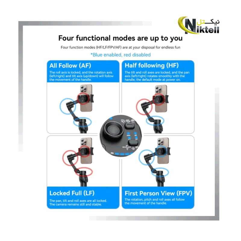 گیمبال موبایل یسیدو مدلYesido SF27 — تصویر ۴