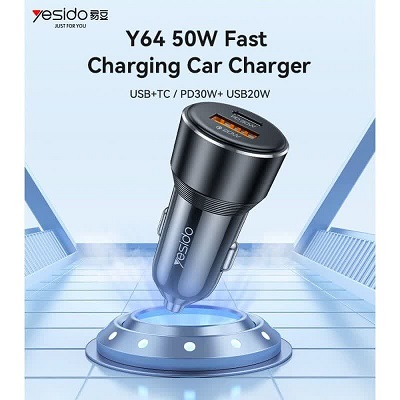 شارژر فندکی یسیدو مدل Yesido Y64 — تصویر ۷
