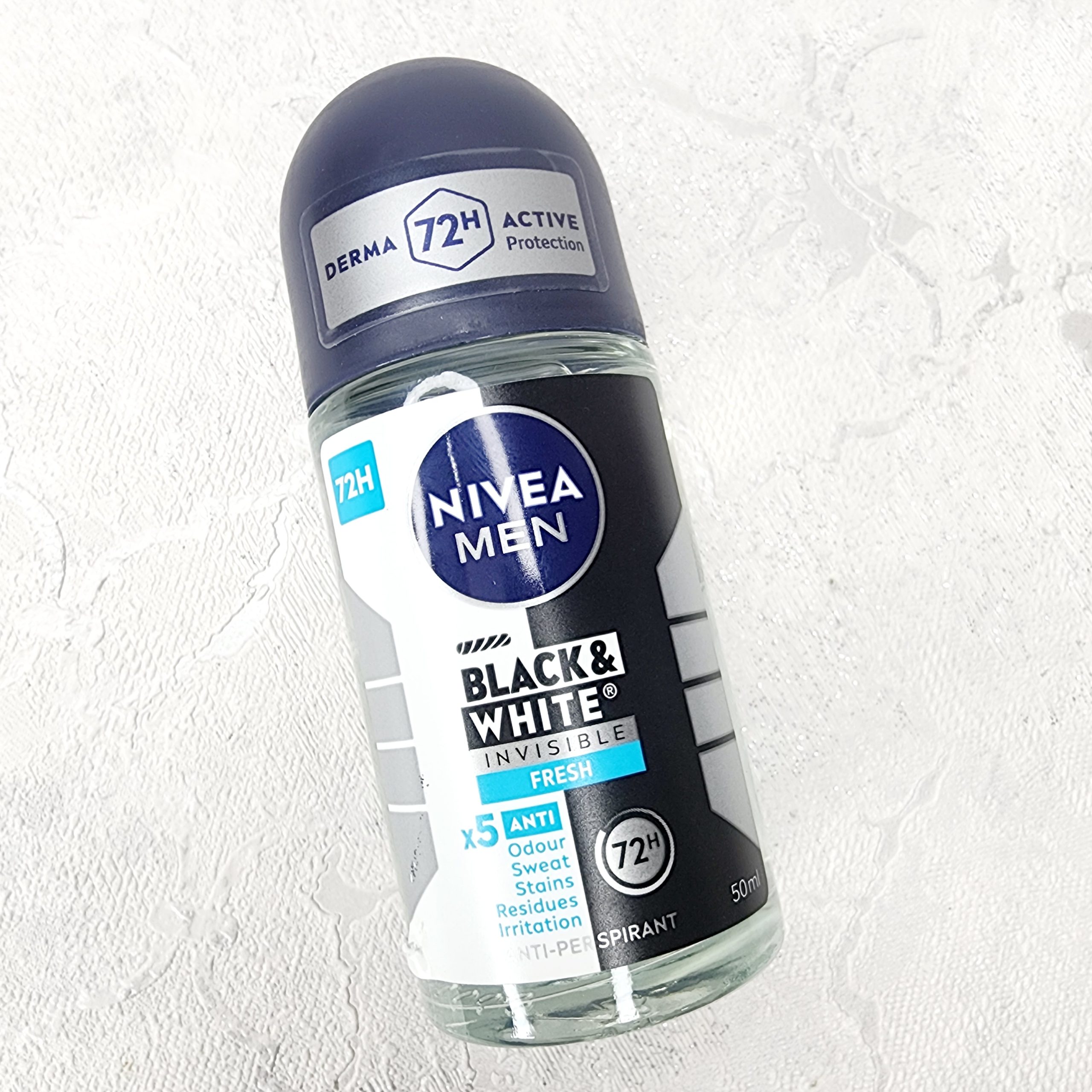 مام رول مردانه 72 ساعته نیوآ مدل Black & White invisible Fresh اورجینال — تصویر ۳