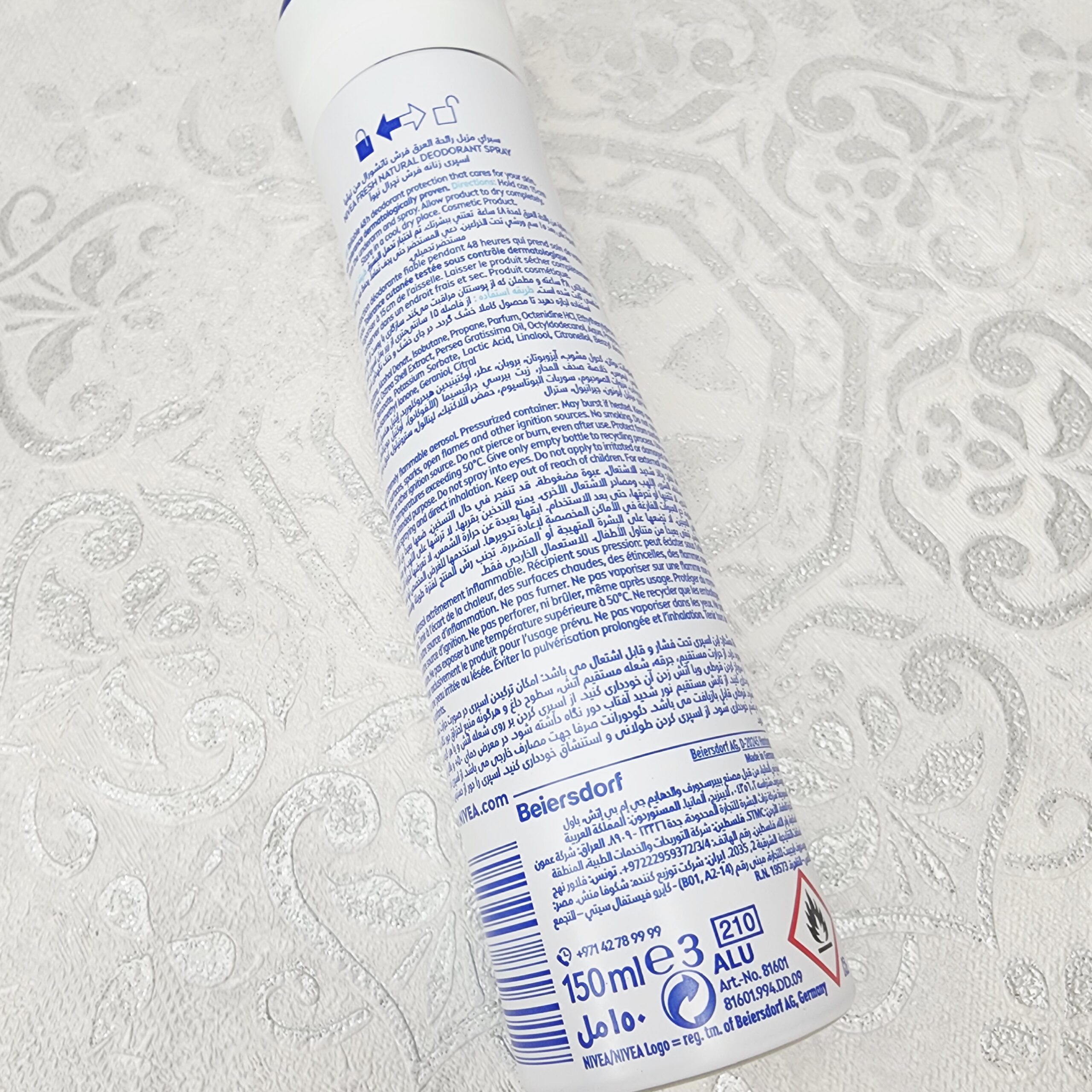 اسپری ضد تعریق زنانه نیوا NIVEA مدل Fresh Natural — تصویر ۴